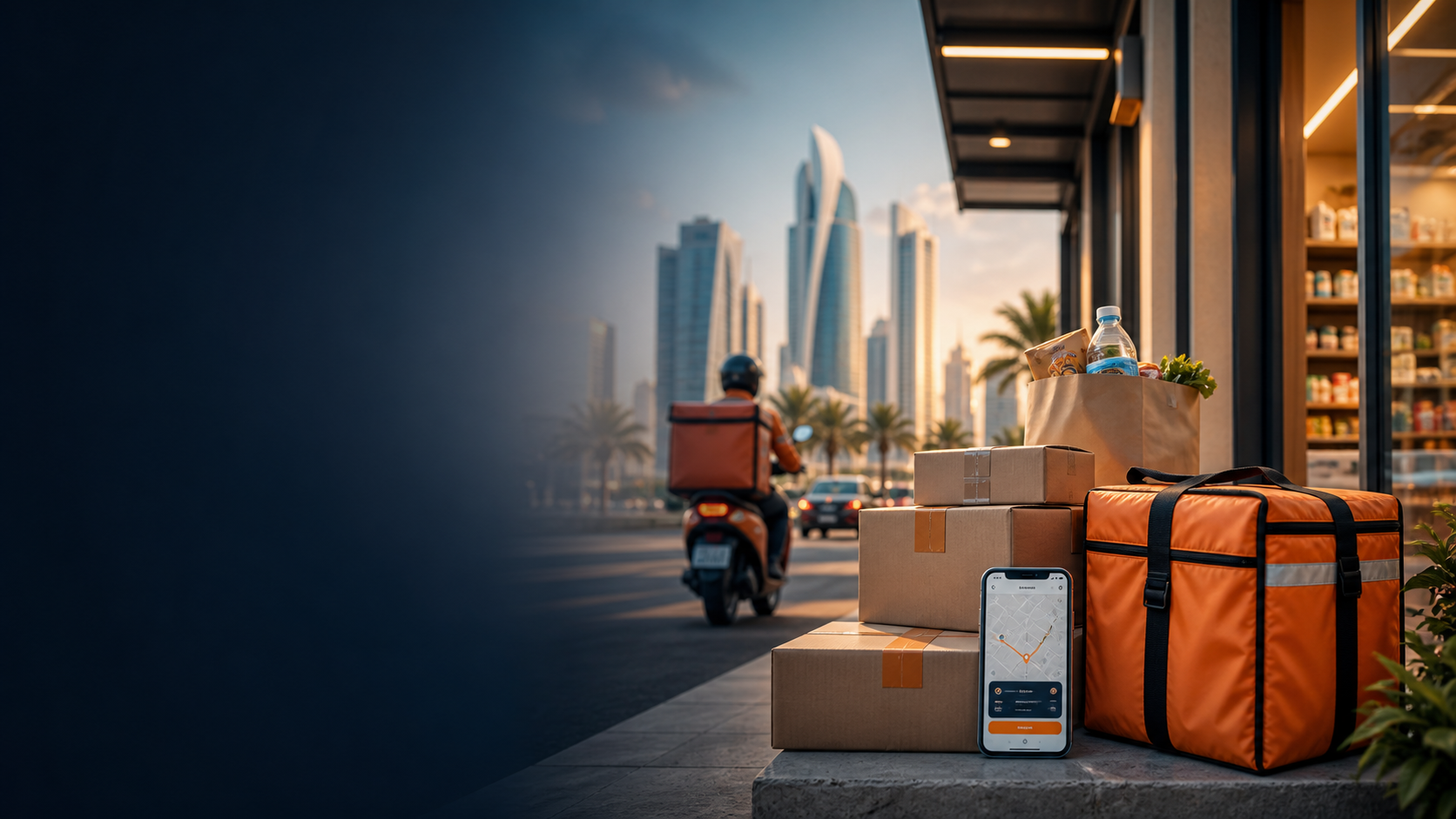 خدمة توصيل طلبات استهلاكية من 965 Delivery